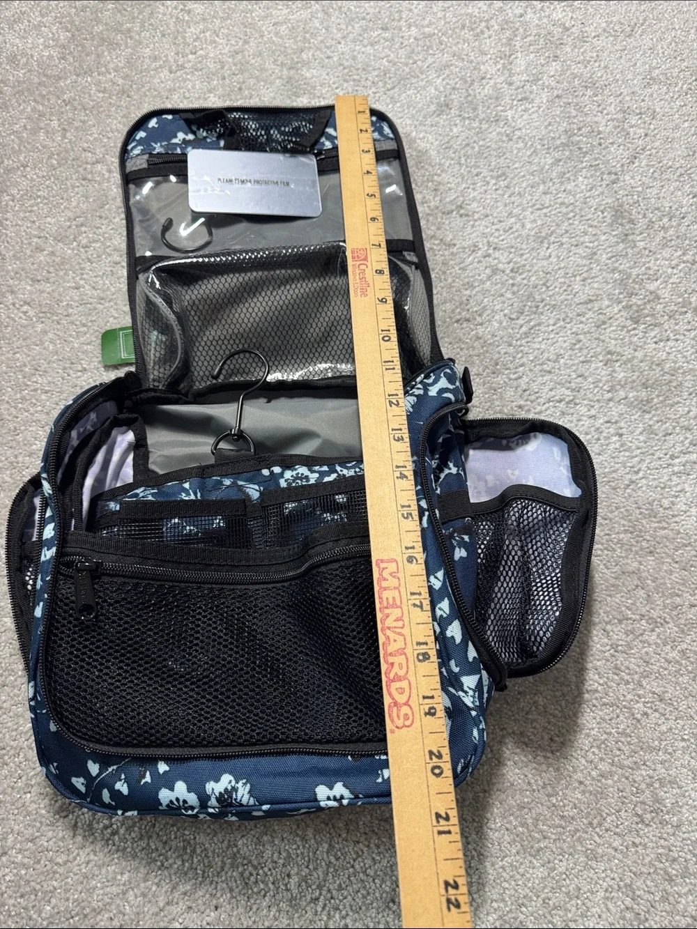 NWT L.L. Bean Floral Cosmetic Case Travel Toiletry Bag Vacation Luggage